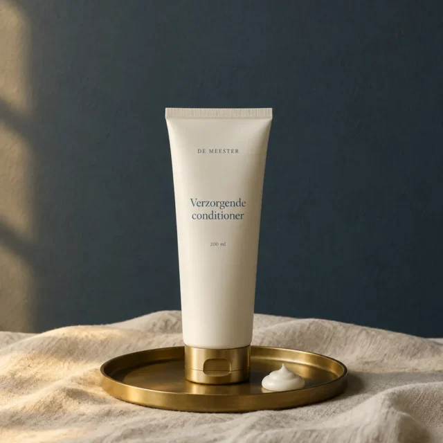 Verzorgende conditioner van De Meester in crèmekleurige tube